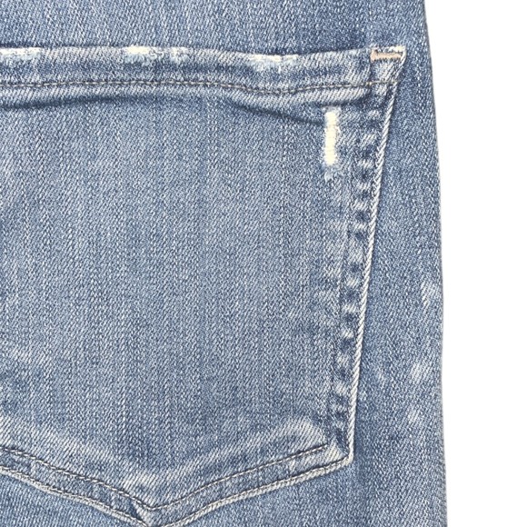 Agolde Women Sophie High Rise Distressed Skinny Jeans Size 25 Blue Stretch Denim - Picture 10 of 16